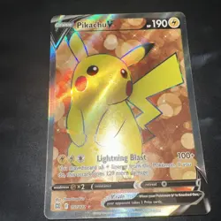 Pokemon TCG Brilliant Stars Pikachu v Ultra Rare Full Art Holo Card 157/172 - Image 4