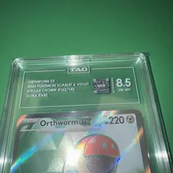 Pokemon TCG Orthworm ex Ultra Rare Holo TAG 8.5 Stellar Crown 162/142 English - Image 2