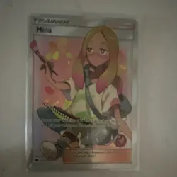 Mina Pokemon TCG Trainer Supporter Full Art Holo Lost Thunder 211/214 UR EN 2018 - Image 1