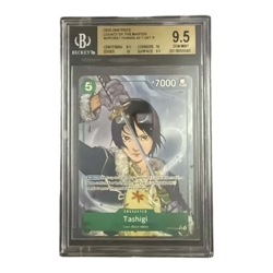 2025 ONE PIECE LEG. OF THE MASTER TASHIGI #031 ALTERNATE ART RARE BGS 9.5 GEM - Image 1
