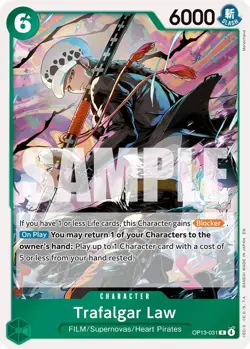 Foil - Trafalgar Law - OP13 / NM / English One Piece TCG - Image 1