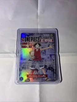 One Piece College Basketball US Voyage Monkey. D. Luffy Card - Image 1