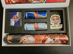 One Piece TCG Red Bull Double Don Finalist Box Set Sleeves & Playmat No Badge - Image 1