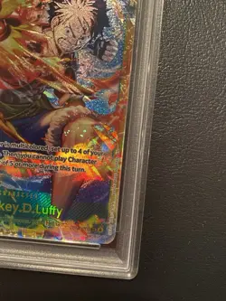 Bandai One Piece Card Game Monkey D. Luffy OP13-118 Secret Rare Foil ENG PSA 9 - Image 3
