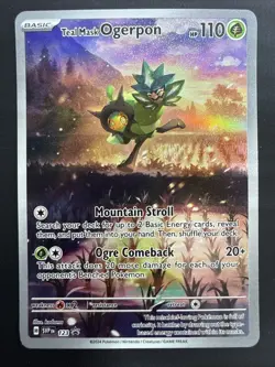 FREE SHIPPING Teal Mask Ogerpon 123 Sv: Scarlet & Violet Promo Cards Holo - Image 1