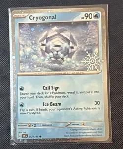 Cryogonal (Holiday Calendar) 047/191 Holo NM Pokemon Card - Image 1