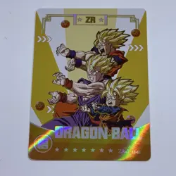 SS Goku, Gohan, Goten - Dragon Ball Collectors Card ZR 7 Holo Gold Art Tc13 - Image 1