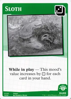 MTG Secret Lair Mood Swings - Sloth - Rare - Card # 0130 - Image 1