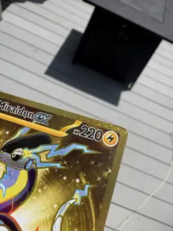 Pokemon TCG Miraidon EX Scarlet Violet Base Set Hyper Rare Card 253/198 Gold - Image 3