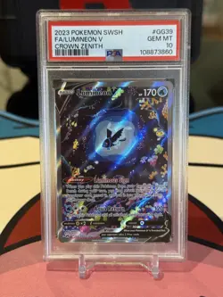 Pokemon Lumineon V GG39/GG70 2023 Crown Zenith Ultra Rare Card - PSA 10 GEM MINT - Image 1