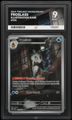 Froslass Twilight Masquerade 174/167 Illustration Rare 9 MINT Ace Graded Card - Image 3
