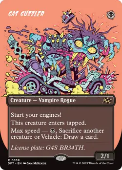 Gas Guzzler (Borderless) [Aetherdrift] Foil Near Mint - Image 1