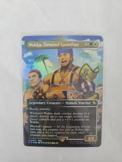 Wakka, Devoted Guardian (Borderless) (Chocobo Track Foil) Commander: Final... - Image 1
