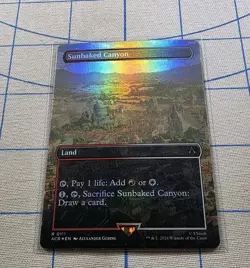 MTG Assassin's Creed Borderless Foil Sunbaked Canyon R 0111 - Image 2