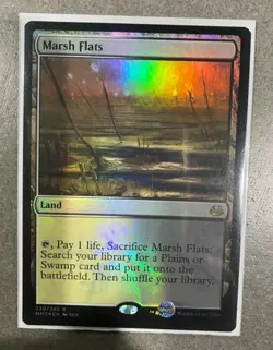 Mtg Marsh Flats Foil Rare Modern Masters 3 Near Mint Never Played Copy Commander - Image 1