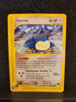 Snorlax Skyridge Common 100/144 2003 E-Reader Pokemon Card TCG NEAR MINT - Image 1