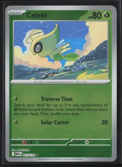 012/132 Celebi - ME01 Mega Evolution Reverse Holo NM Pokemon - Image 1