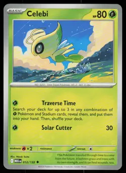 Celebi 012/132 Uncommon Mega Evolution Pokemon Near Mint - Image 1