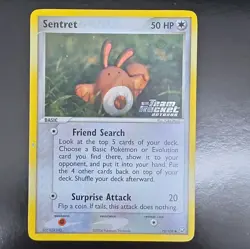 Pokemon TCG Sentret 75/109 Team Rocket Returns Reverse Holo Common ENG - Image 1