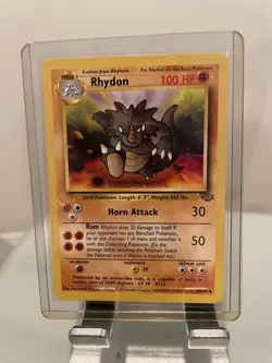 Pokemon TCG RHYDON - Jungle Set - 45/64 - Uncommon Pokemon Card - Unlimited - Image 1