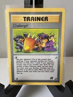 Challenge! 74/82 Base Set Team Rocket Uncommon Pokemon TRAINER Card 2000 NM - Image 1