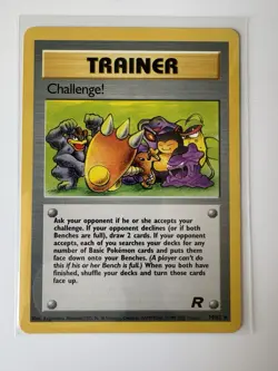 Challenge! 74/82 Base Set Team Rocket Uncommon Pokemon TRAINER Card 2000 NM - Image 2