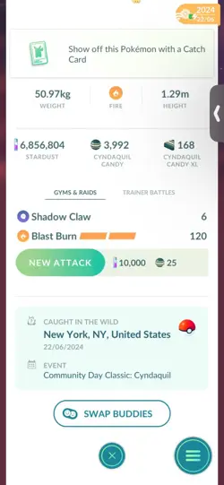 Pokemon Go Shiny Typhlosion ( Max CP) - Image 2