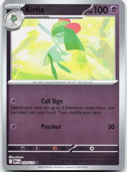 Kirlia (Energy Symbol Pattern) 088/217 Ascended Heroes Pokemon Reverse Holo NM - Image 1