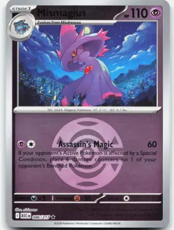 Mismagius (Dusk Ball) 086/217 Rare Ascended Heroes Pokemon Reverse Holo NM - Image 1