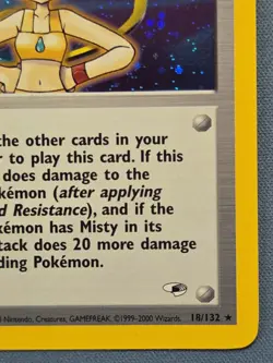 Pokemon TCG Gym Heroes Misty 18/132 Holo - Image 4