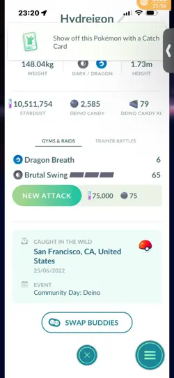 Pokemon Go Shiny Hydreigon ( Max CP) - Image 2