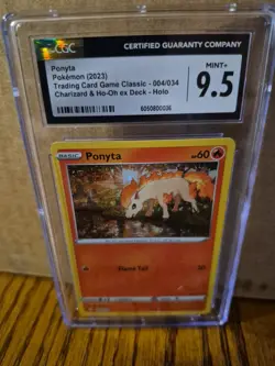 Pokemon Ponyta TCG Classic Collection Holo Card CGC 9.5 Gem Mint 004/034 - Image 1