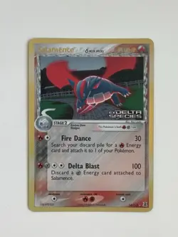 Pokemon TCG Salamence 14/113 Delta Species Reverse Holo Stamp - Image 1