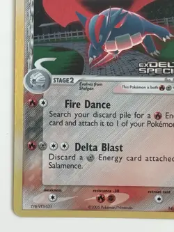 Pokemon TCG Salamence 14/113 Delta Species Reverse Holo Stamp - Image 4