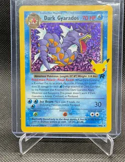 Pokemon Dark Gyarados Celebrations: Classic Collection 8/82 Holo - Image 1