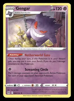 Gengar 66/196 Deck Exclusives NM/M Pokemon - Image 1