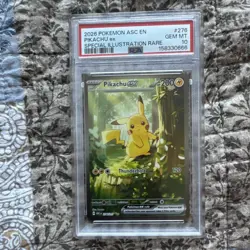 Pikachu ex 276/217 Me: Ascended Heroes Special Illustration Rare Holo PSA 10 - Image 1