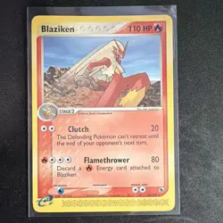 Nintendo Blaziken 15/109 EX Ruby & Sapphire Rare English 2003 Near Mint - Image 1