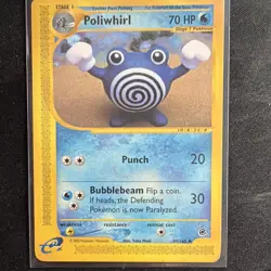 Pokemon TCG Poliwhirl 089/165 Uncommon Regular e-Reader Expedition Base 2002 - Image 1