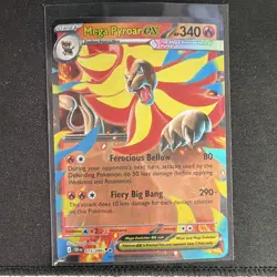 The Pokemon Company Mega Pyroar EX 015/086 CRIM Holo Rare English 340 HP - Image 1