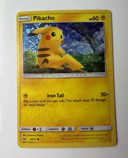 Pokemon Co Pikachu 28/73 Sun & Moon General Mills Holo Eng - Image 1