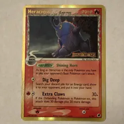 Pokemon Heracross (Delta Species) 3/101 Dragon Frontiers Reverse Holo Rare 70HP - Image 1