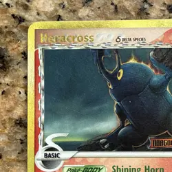 Pokemon Heracross (Delta Species) 3/101 Dragon Frontiers Reverse Holo Rare 70HP - Image 3