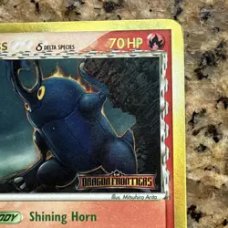 Pokemon Heracross (Delta Species) 3/101 Dragon Frontiers Reverse Holo Rare 70HP - Image 4