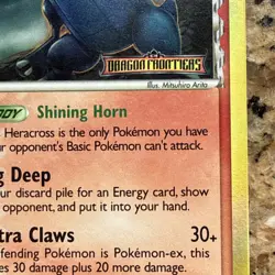 Pokemon Heracross (Delta Species) 3/101 Dragon Frontiers Reverse Holo Rare 70HP - Image 5