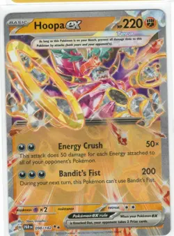 Hoopa ex 098/182 Double Rare Paradox Rift Pokemon TCG Holo Near Mint - Image 1