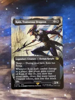 Kain, Traitorous Dragoon - Borderless Artist Card (FIN) - Image 1