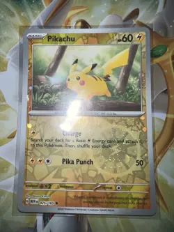 Pikachu 025/165 Cosmos Holo Costco Scarlet & Violet 151 Pokemon TCG NM - Image 1