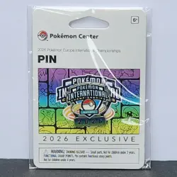 Pokemon Europe International Championships EUIC 2026 Exclusive Badge Pin - Image 1