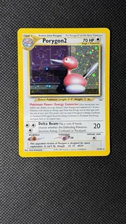 2001 Pokemon Neo Revalation Porygon2 12/64 Holo LP+ - Image 1